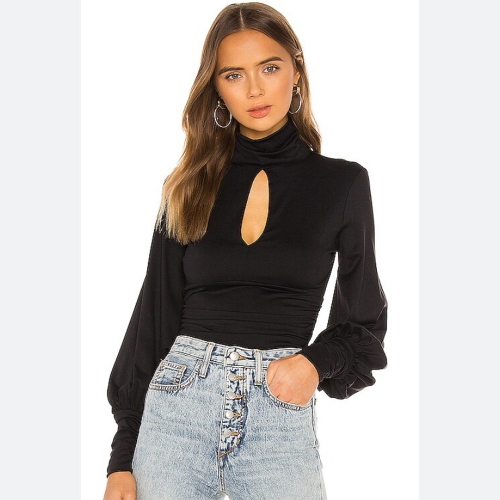 Beautiful Turtleneck sweater , form fitting and ruching